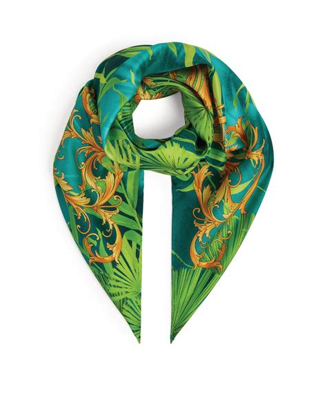 green versace scarf